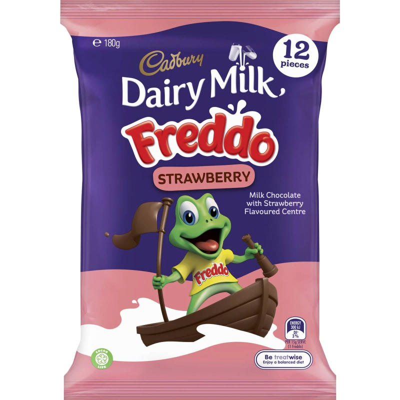 Cadbury Dairy Milk Freddo Strawberry Chocolate Share Pack 12 Pack