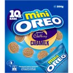 Oreo Caramilk Mini Cookies Biscuits 10 Pack 204g