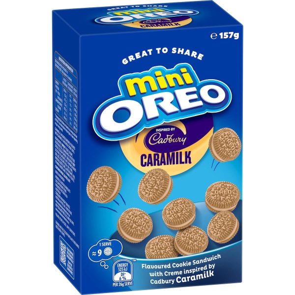Oreo Caramilk Mini Cookies Biscuits Box 157g
