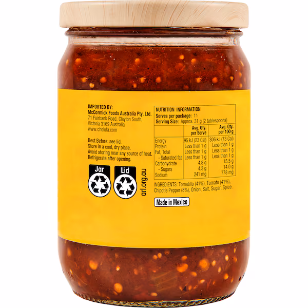 Cholula Smoky Chipotle Sauce Tub 340g