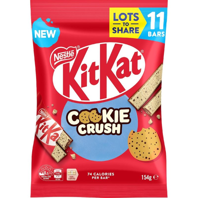 Nestle Kit Kat Cookie Crush Chocolate Bars 11 Pack 154g
