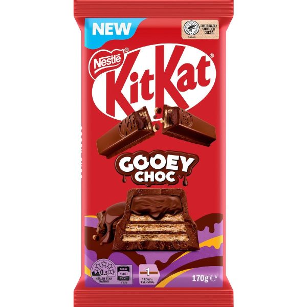 Nestle Kit Kat Gooey Choc Chocolate Block 170g