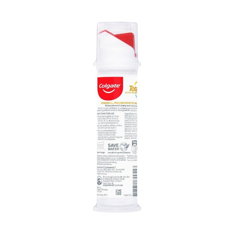 Colgate Total Active Prevention Original Pump Toothpaste 130g