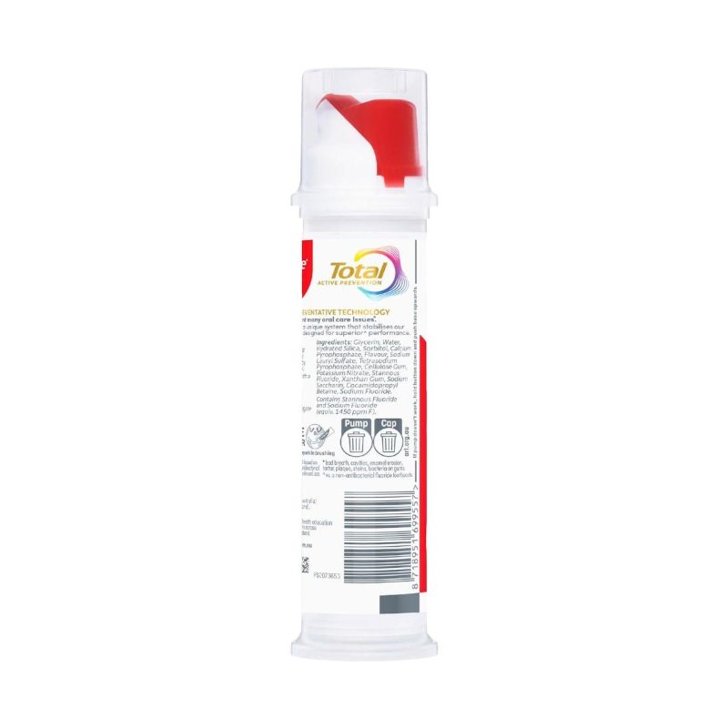 Colgate Total Active Prevention Original Pump Toothpaste 130g