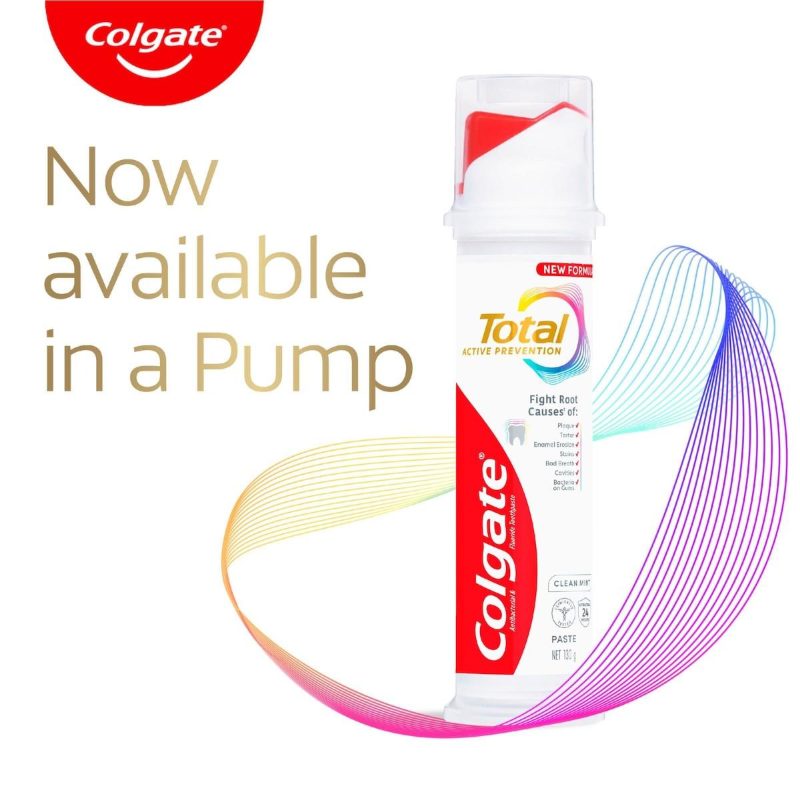 Colgate Total Active Prevention Original Pump Toothpaste 130g