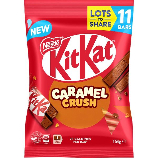 Nestle Kit Kat Caramel Crush Chocolate Bars 11 Pack 154g