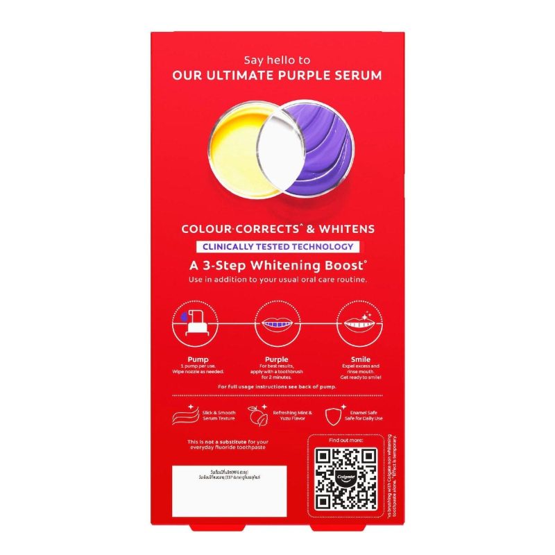 Colgate Optic White Purple Serum Teeth Whitening Booster 40ml