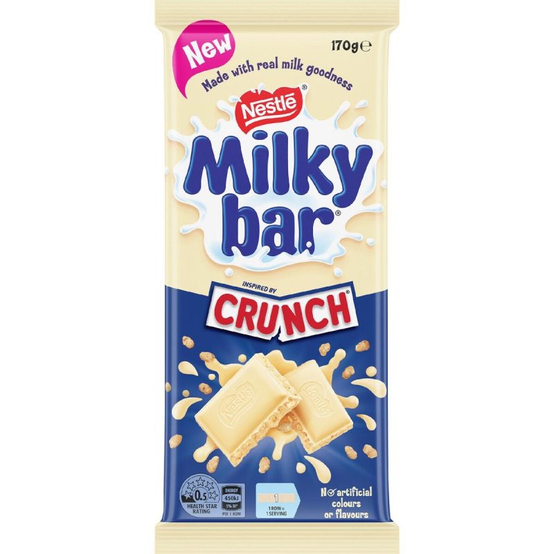Nestle Milkybar Crunch White Chocolate Block 170g