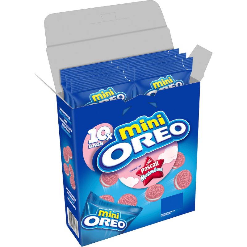 Oreo Pascall Marshmallows Mini Cookies Biscuits 10 Pack 204g