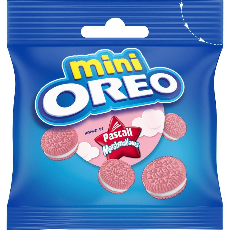 Oreo Pascall Marshmallows Mini Cookies Biscuits 10 Pack 204g