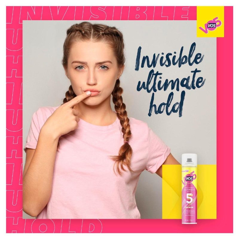 VO5 Invisible Ultimate Hold Hairspray 400mL
