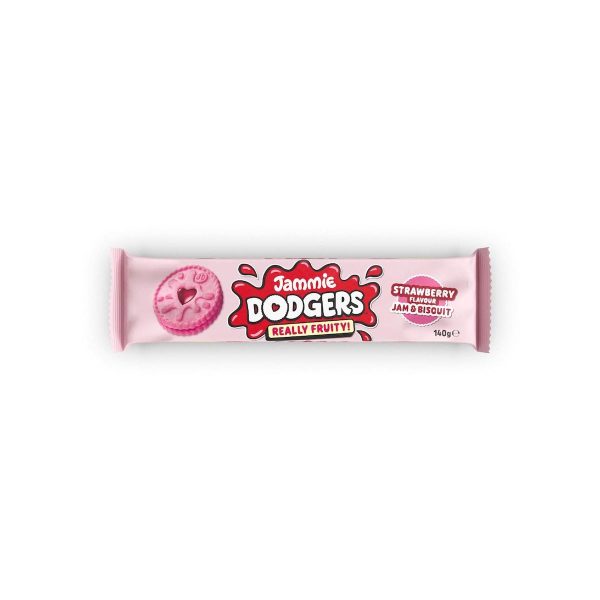 Jammie Dodgers Really Fruity Strawberry Jam Biscuits 140g