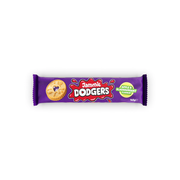 Jammie Dodgers Really Fruity Apple Blackcurrant Jam Biscuits 140g