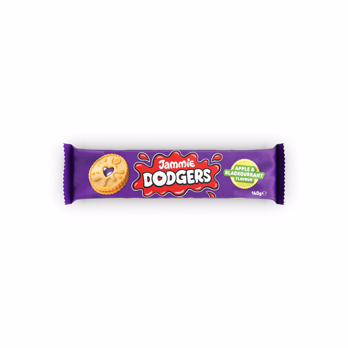 Jammie Dodgers Really Fruity Apple Blackcurrant Jam Biscuits 140g