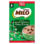 Nestlé Milo Porridge Quick Oats Sachets 8 Pack