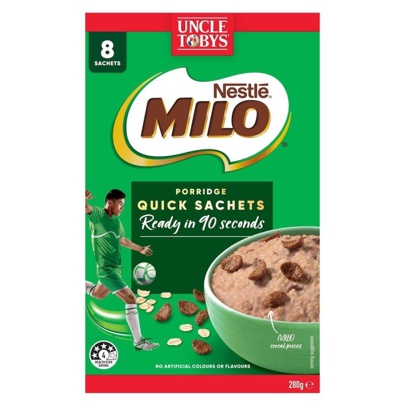 Nestlé Milo Porridge Quick Oats Sachets 8 Pack