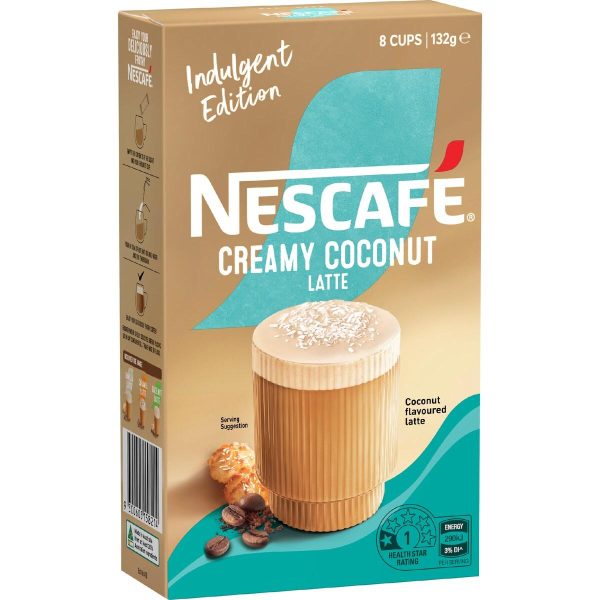 Nescafe Creamy Coconut Latte Coffee Sachets 10 pack