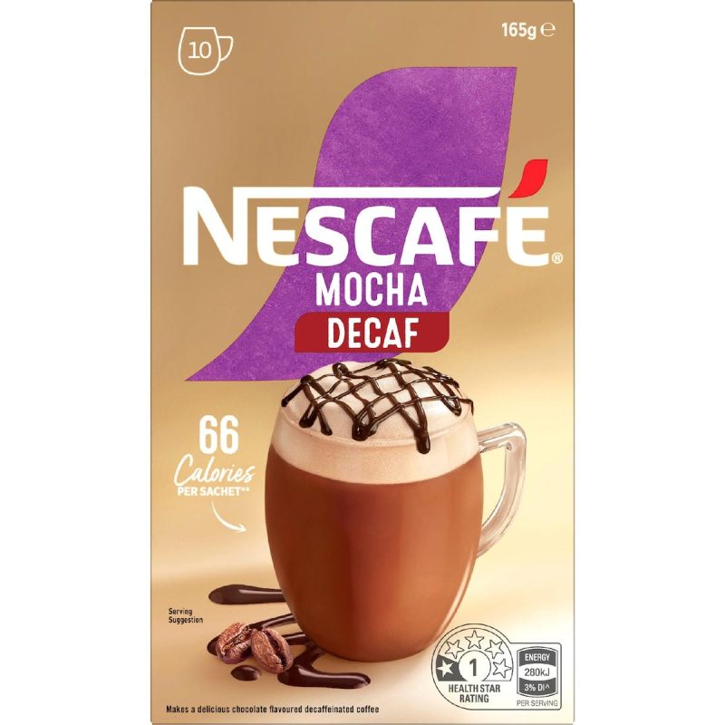 Nescafe Mocha Decaf Coffee Sachets 10 pack