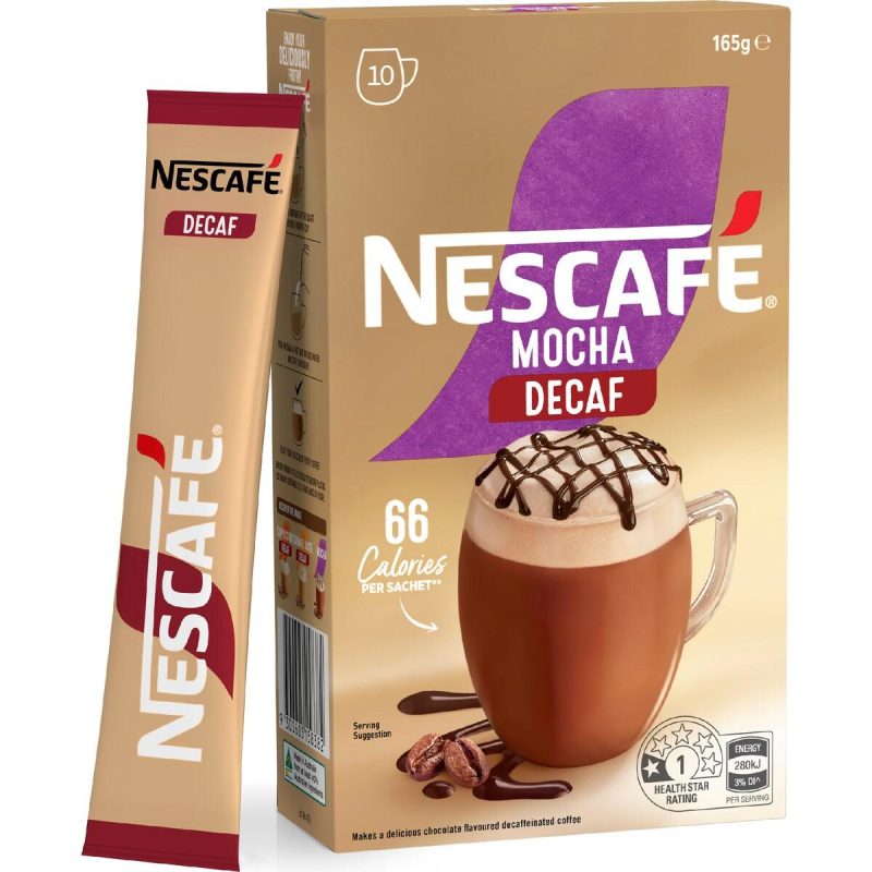 Nescafe Mocha Decaf Coffee Sachets 10 pack