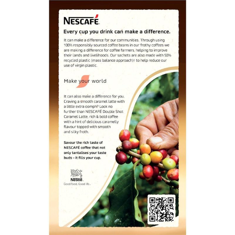 Nescafe Double Shot Caramel Latte Coffee Sachets 10 pack