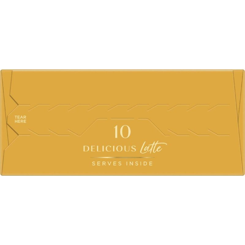 Moccona Latte Sugar Free Coffee Sachets 10 Pack