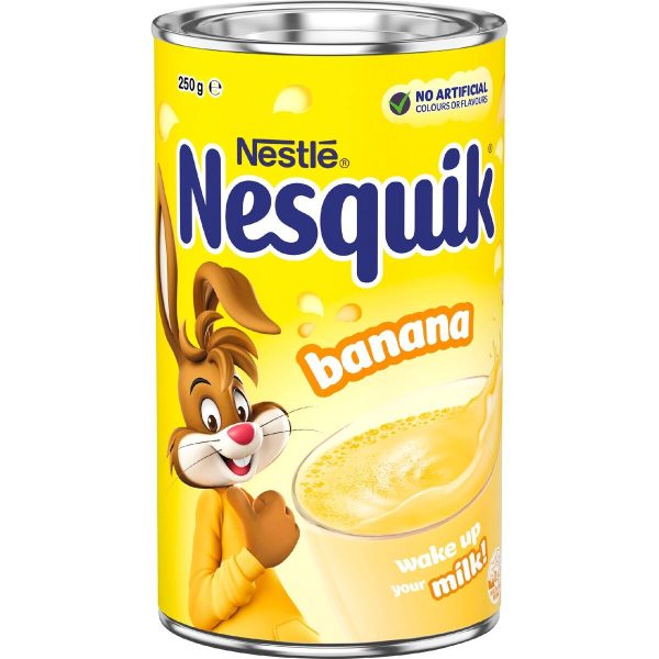 Nestle Nesquik Banana Milkshake Drink Powder Mix Tub 250g