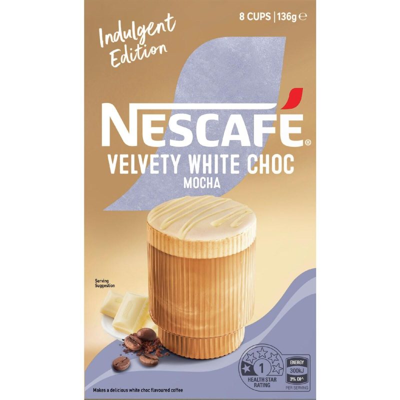 Nescafe Velvety White Choc Mocha Coffee Sachets 10 pack