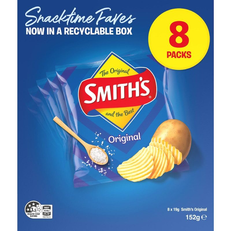 Smiths Potato Chips Original Multipack 8 Pack 152g
