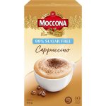 Moccona Cappuccino Sugar Free Coffee Sachets 10 Pack