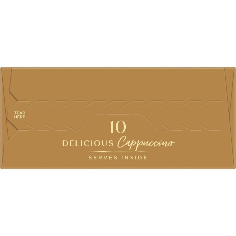Moccona Cappuccino Sugar Free Coffee Sachets 10 Pack