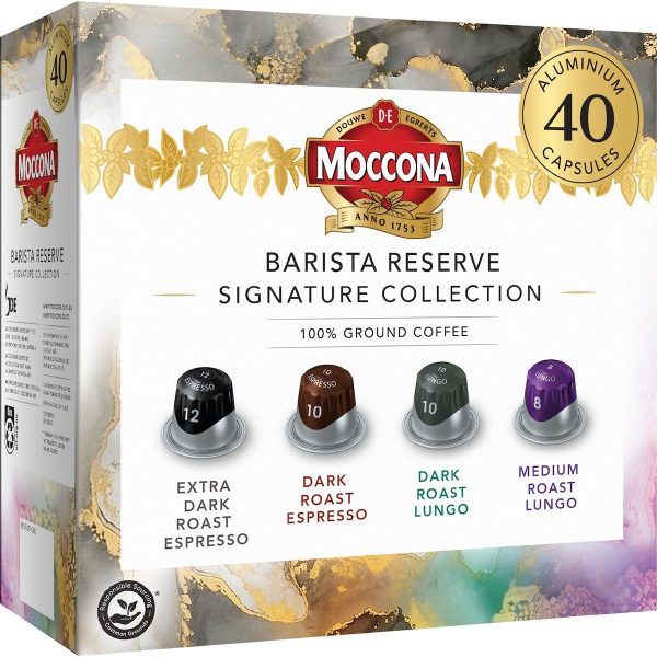 Moccona Barista Reserve Signature Collection Coffee Pods 40 Capsules