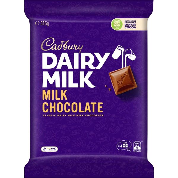 Cadbury Dairy Milk Large Chocolate Block 315g