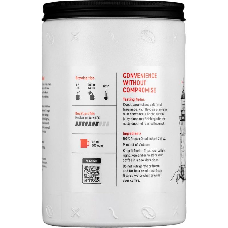 Northern Beaches Specialty Instant Coffee Palm Beach Blend Tub 400g