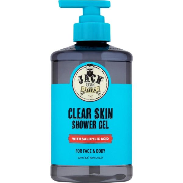 Jack The Barber Clear Skin Shower Gel With Salicylic Acid 500ml