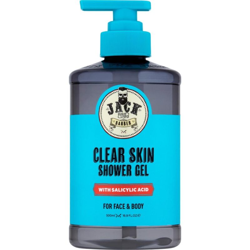 Jack The Barber Clear Skin Shower Gel With Salicylic Acid 500ml