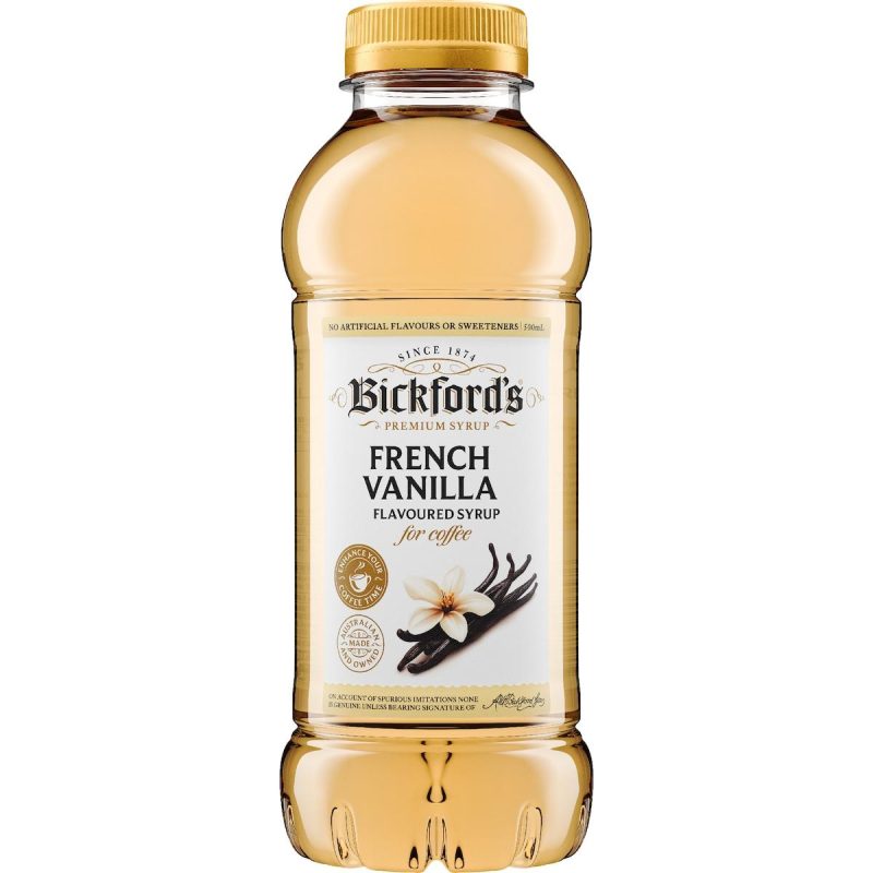 Bickfords French Vanilla Coffee Syrup 500ml
