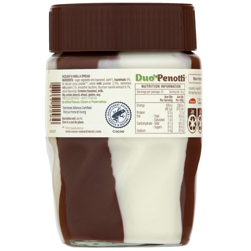 Duo Penotti Hazelnut Vanilla Spread 350g