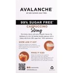 Avalanche Sugar Free Coffee Strong Cappuccino Sachets 10 Pack