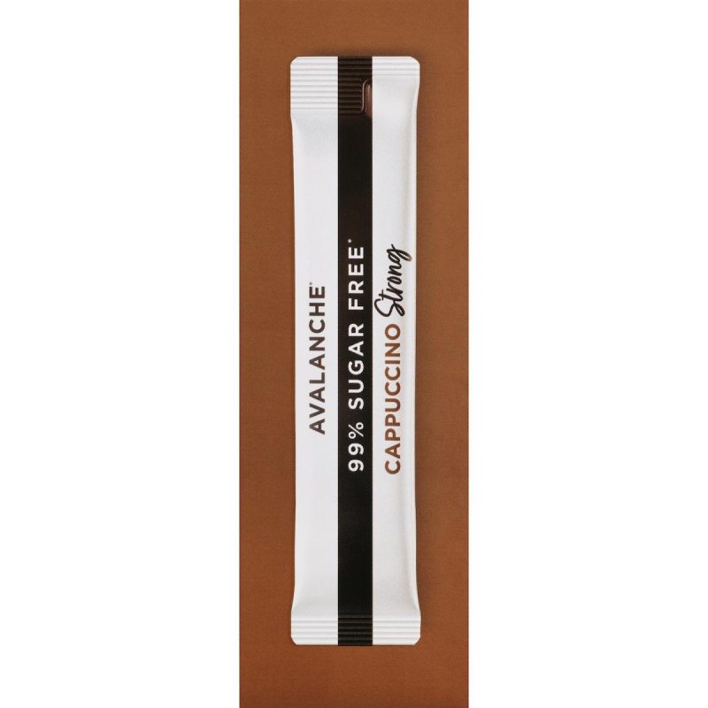 Avalanche Sugar Free Coffee Strong Cappuccino Sachets 10 Pack