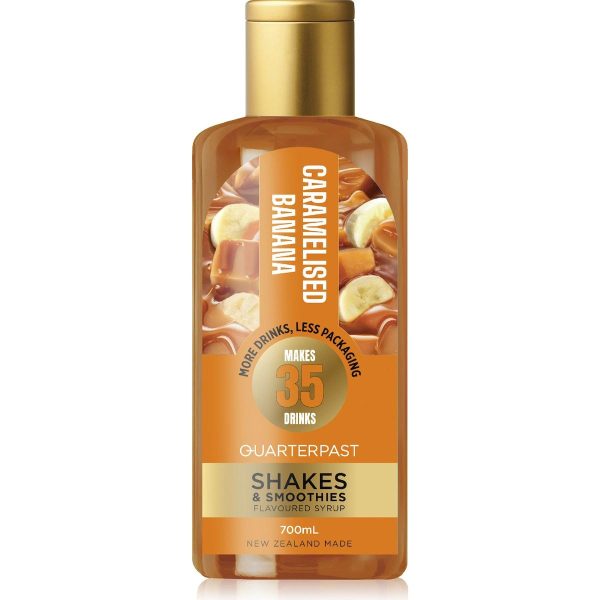 Quarterpast Caramelised Banana Shakes Smoothies Flavoured Syrup 700ml