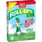 Uncle Tobys Roll Ups Apple Kids Fruit Chewy Snacks 6 Pack