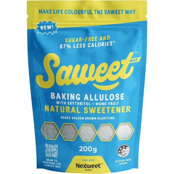 Saweet Baking Allulose Monk Fruit Natural Sweetener 200g