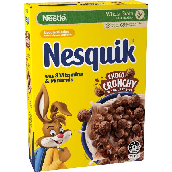 Nestle Nesquik Choco Crunchy Chocolate Breakfast Cereal 310g