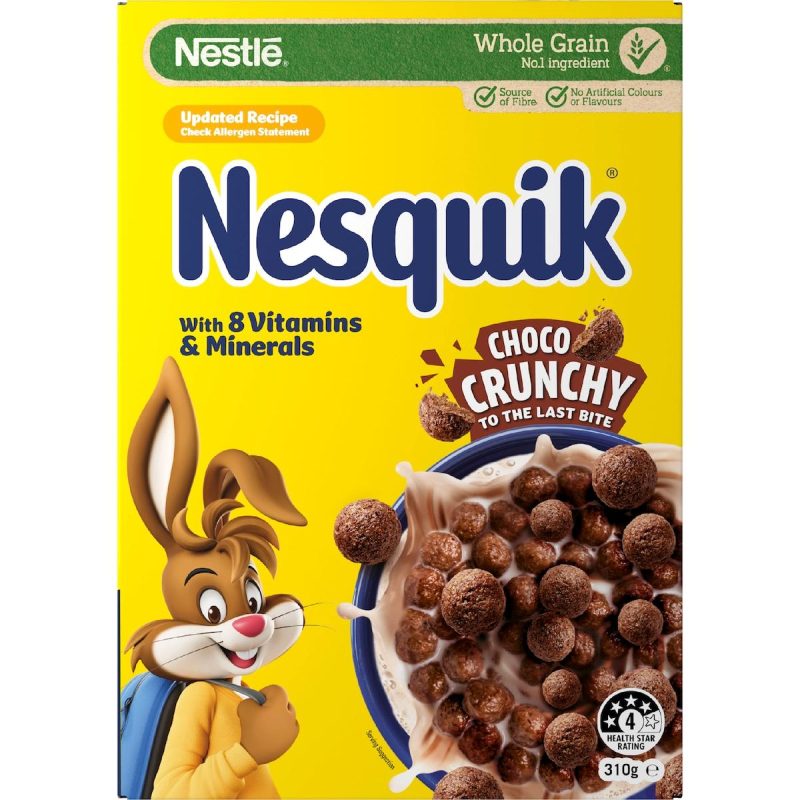 Nestle Nesquik Choco Crunchy Chocolate Breakfast Cereal 310g