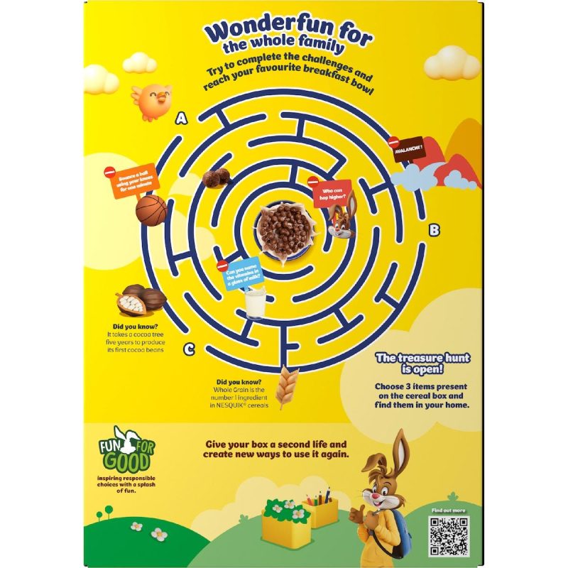 Nestle Nesquik Choco Crunchy Chocolate Breakfast Cereal 310g