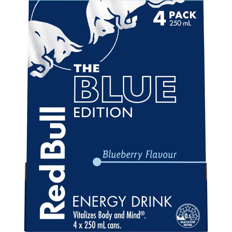 Red Bull Blue Edition Blueberry Energy Drink 250ml X 4 Pack