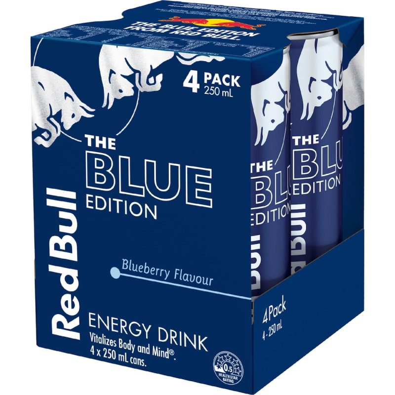 Red Bull Blue Edition Blueberry Energy Drink 250ml X 4 Pack