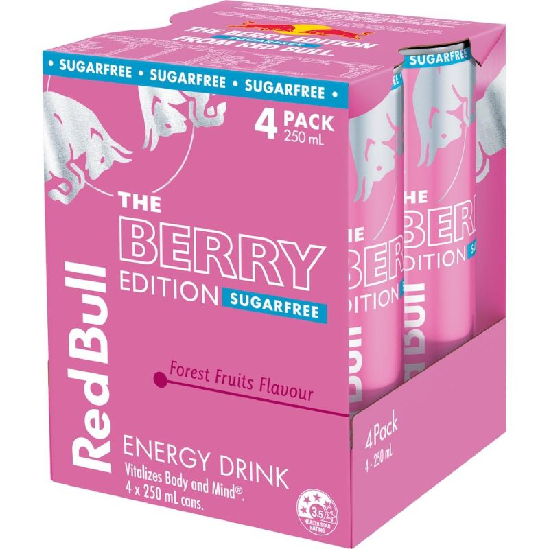 Red Bull Berry Edition Forest Fruits Energy Drink 250ml X 4 Pack