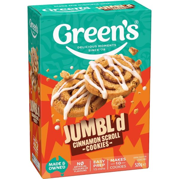 Greens Cinnamon Scroll Cookies Baking Mix 520g