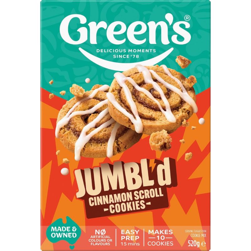 Greens Cinnamon Scroll Cookies Baking Mix 520g